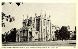 George Warren Brown Memorial Hall, Washington University St. Louis, MO Postcard Postcard