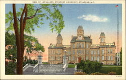 Hall Of Languages, Syracuse University New York Postcard Postcard