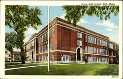 Morse High School Bath, ME Postcard Postcard