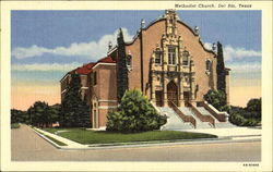 Methodist Church Del Rio, TX Postcard Postcard