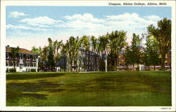 Campus Albion College Postcard