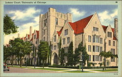 Judson Court, University Of Chicago Postcard