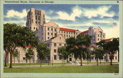 International House, University Of Chicago Postcard