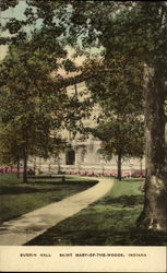 Guerin Hall Saint Mary-Of-The-Woods, IN Postcard Postcard