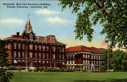 University Hall And Recitation Building, Purdue University Lafayette, IN Postcard Postcard