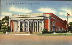 The Klein Memorial Auditorium Bridgeport, CT Postcard Postcard