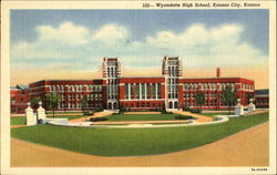 Wyandotte High School Kansas City, KS Postcard Postcard