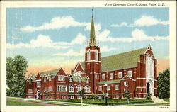 First Lutheran Church Postcard