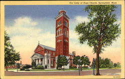 Our Lady Of Hope Church Springfield, MA Postcard Postcard