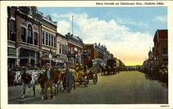 89Ers Parade On Oklahoma Ave Guthrie, OK Postcard Postcard