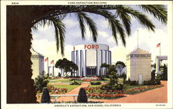 Ford Exposition Building Postcard