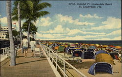 Colorful Ft. Lauderdale Beach Postcard