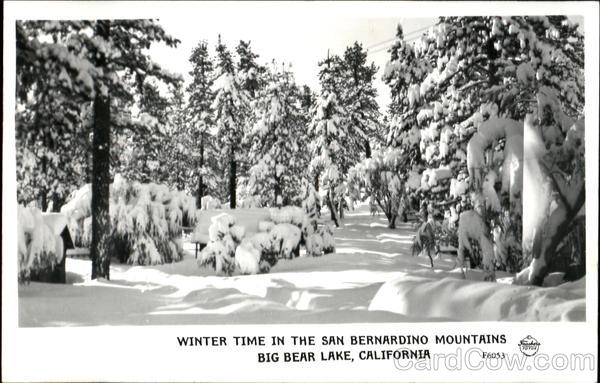 Winter Time In The San Bernardino Mountains Big Bear Lake, CA