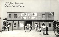 Gold Gulch Opera House 1949 Chicago Railroad Fair Postcard Postcard