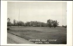 Hazeloen Golf Course Brook, IN Postcard Postcard