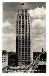 S. W. Bell Telephone Bldg, 11th and Oak St Postcard