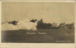 Artillery Firing Postcard