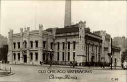 Old Chicago Waterworks Illinois Postcard Postcard