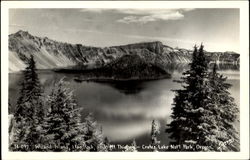 Wizard Island, Crater Lake Nat'l Park Postcard