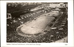 Soldier's Field And Field Museum, Lake Front Postcard