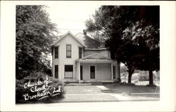 Church Of Christ Brookston, IN Postcard Postcard