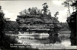 The Wisconsin At Sugar Bowl And Grotto Rock Postcard