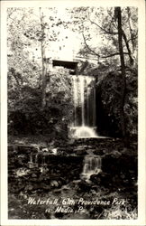 Waterfall, Glen Providence Park Media, PA Postcard Postcard