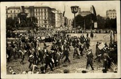 People Marching 1928 Festung, Germany Postcard Postcard