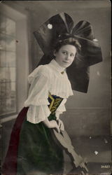 Woman in Native Costume Postcard