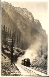 Mt. Macphrly East Portal Tunnaln Railroad (Scenic) Postcard Postcard