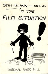 Still Black And So Is The Film Situation Black Americana Postcard Postcard