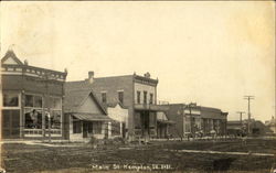 Main Street Kempton, IL Postcard Postcard