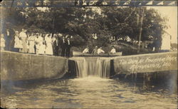 The Dam At Fountain Park Remington, IN Postcard Postcard