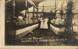 Interior Scene Vandalia Corn Carnival Missouri Postcard Postcard