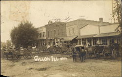 Wagons, Main St. Postcard