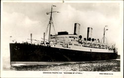 Canadian Pacific S. S. Duchess Of Atholl Postcard