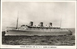 Furness Bermuda Line Q. T. E. V. Queen Of Bermuda Postcard