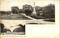 The Common With Soldiers' Monument Postcard