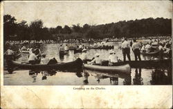 Canoeing On The Charles Postcard