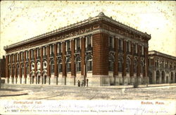 Horticultural Hall Boston, MA Postcard Postcard