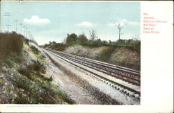 Elgin & Chicago Railway, East of Glen Ellyn Aurora, IL Postcard Postcard