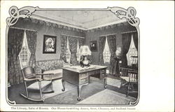 The Library Suite Of Rooms Jordan Marsh Series Postcard