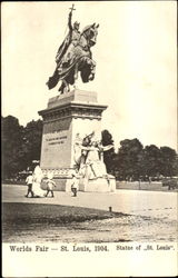 Statue Of St. Louis Postcard