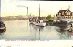 Harbor Morgan Club House & Simmons Mfg. Co Postcard