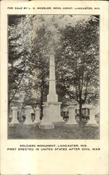 Soldiers Monument Postcard