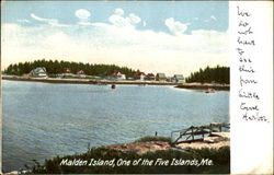 Malden Island, One Of The Five Islands Postcard