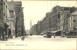 Market Street Philadelphia, PA Postcard Postcard