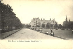 Main Driveway College Grounds Postcard