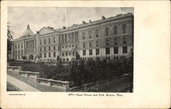 State House And Park Postcard