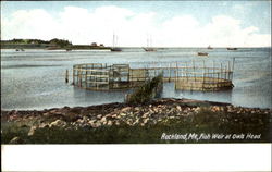 Fish Weir At Owls Head Rockland, ME Postcard Postcard